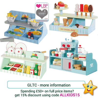 wooden play shop and cafe